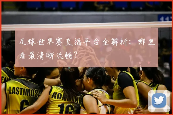 足球世界赛直播平台全解析：哪里看最清晰流畅？
